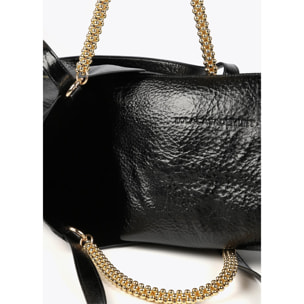 Borsa media metallizzata