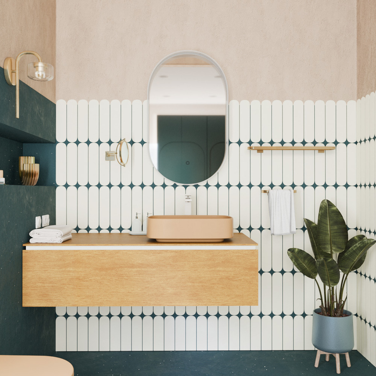 PixL 50 x 37,5 x 13,5 cm vasque à poser Infinitio, sans trop-plein, moka (CEPX4937MOM)