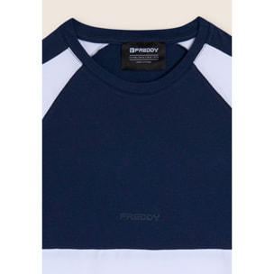 T-shirt con blocchi di colore