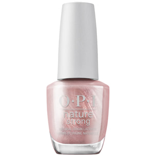 OPI Nature Strong Smalto Di Origine Naturale NAT015 Oro Rosa Glitterato - Intentions Are Rose Gold 15ml