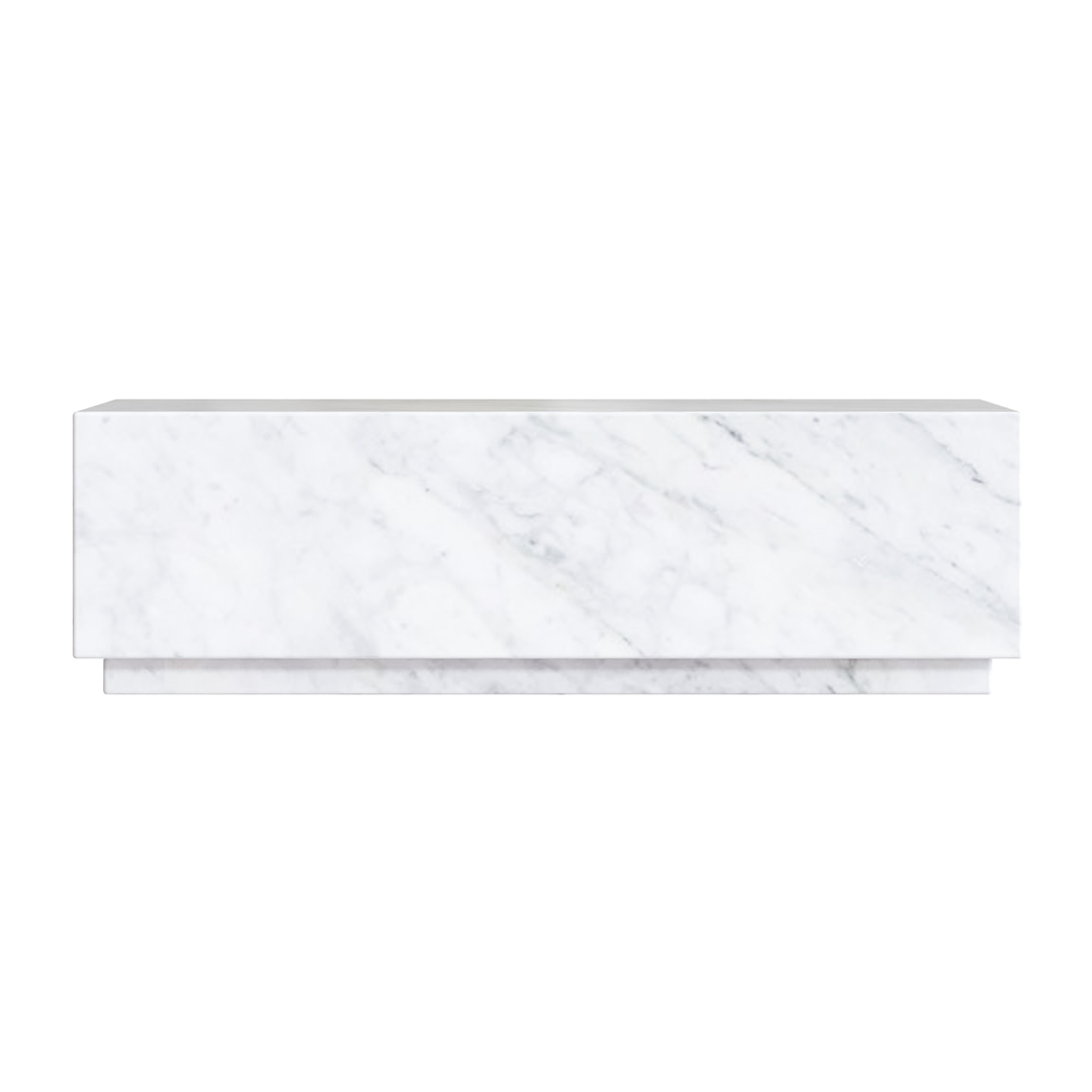 Table basse rectangulaire en marbre blanc - Izaé