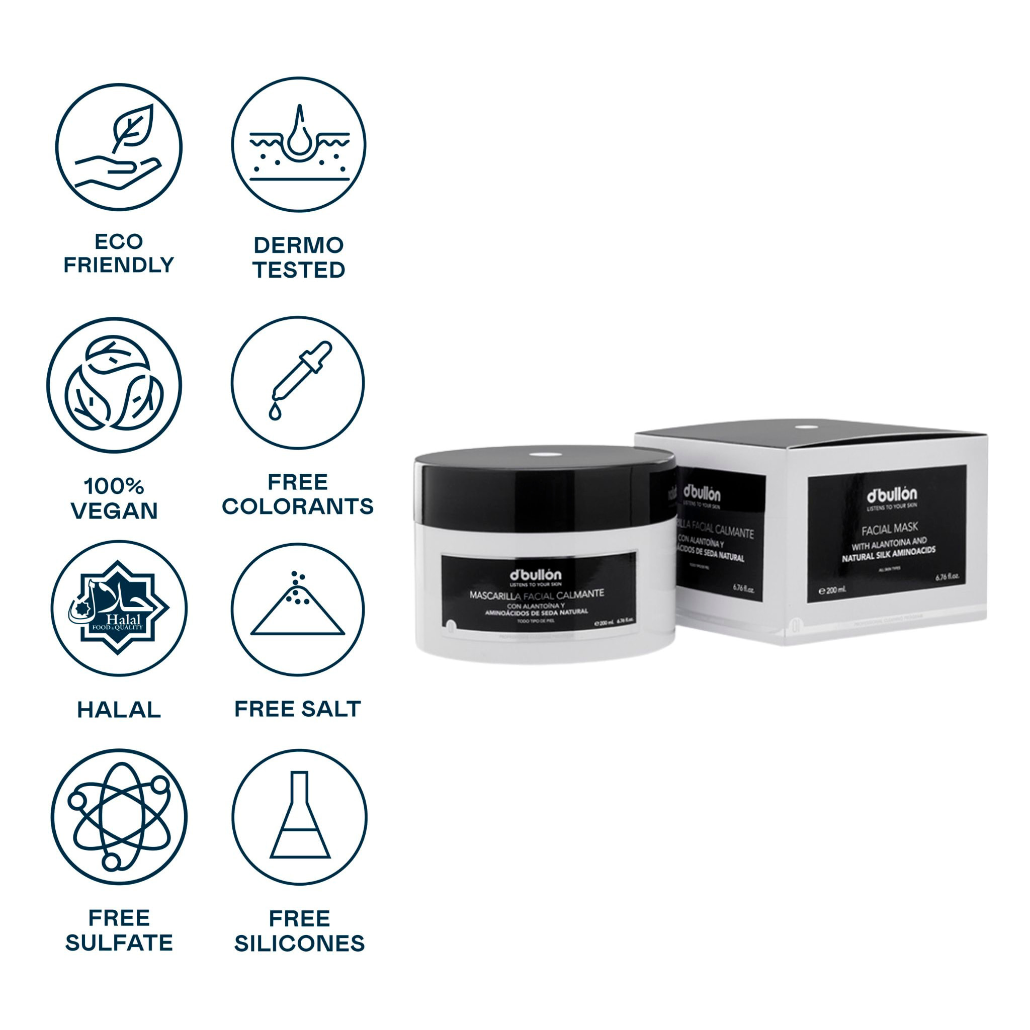 Valquer Mascarilla facial calmante - 250 ml