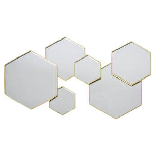 Decoration Miroir Hexagonal