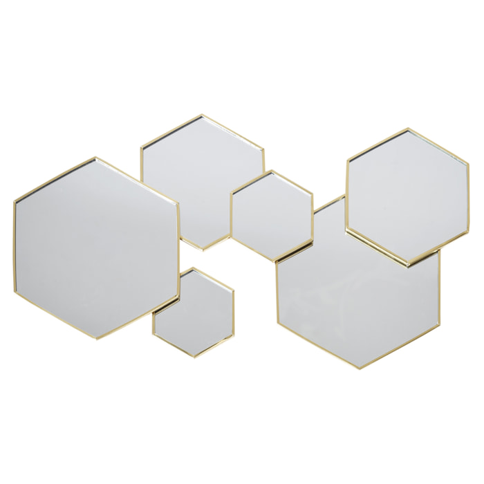 Decoration Miroir Hexagonal
