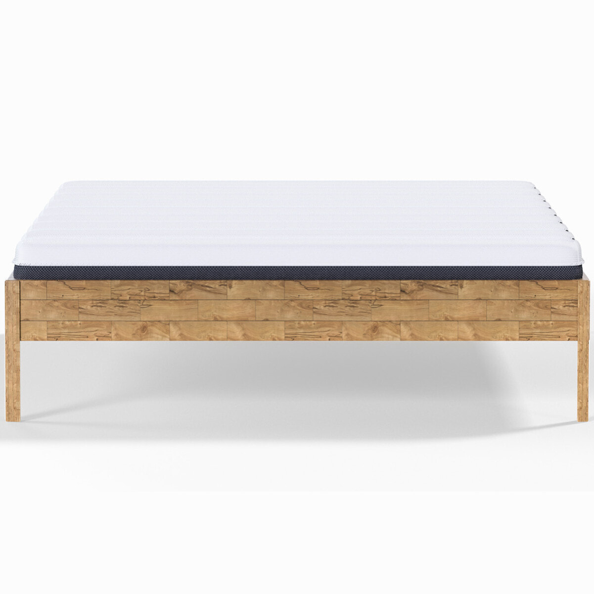 Pack lit en bois massif + Matelas ressorts et Mousse HR - AINA & HYGIOSPRING