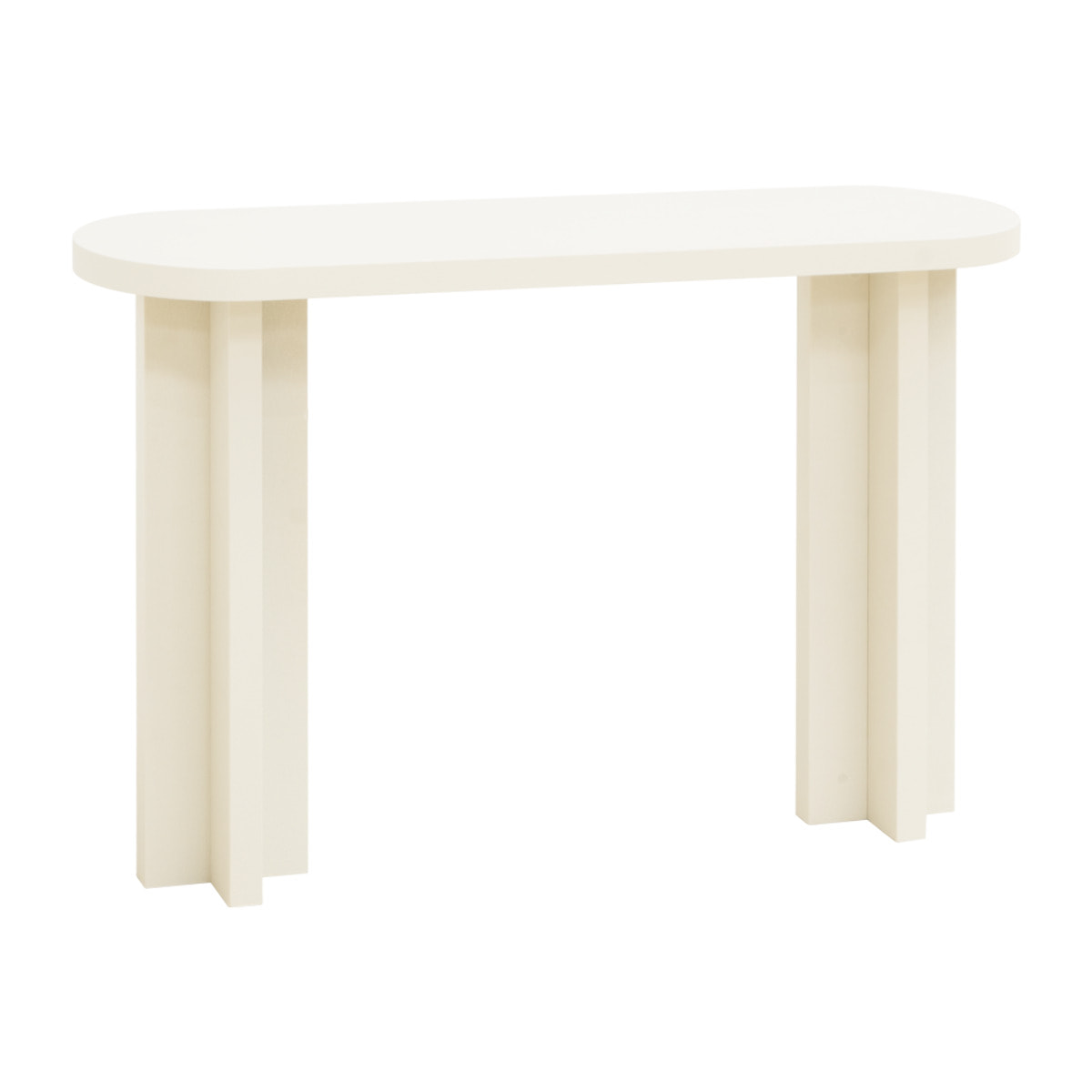 Consola de microcemento tono blanco roto de 120x80cm Alto: 35 Largo: 120 Ancho: 80