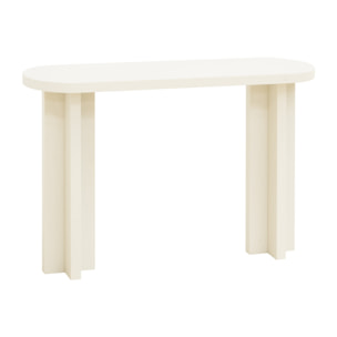 Consola de microcemento tono blanco roto de 120x80cm Alto: 35 Largo: 120 Ancho: 80