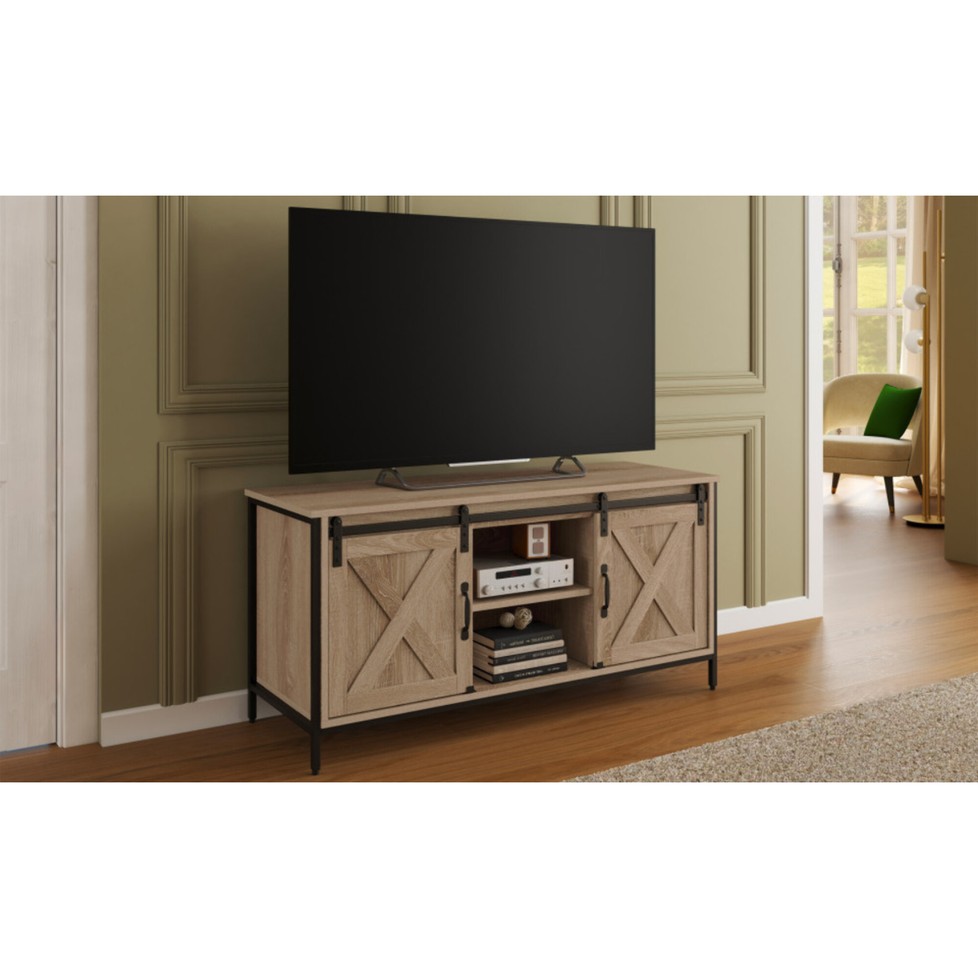 Meuble TV Cheyenne 2 portes L113cm