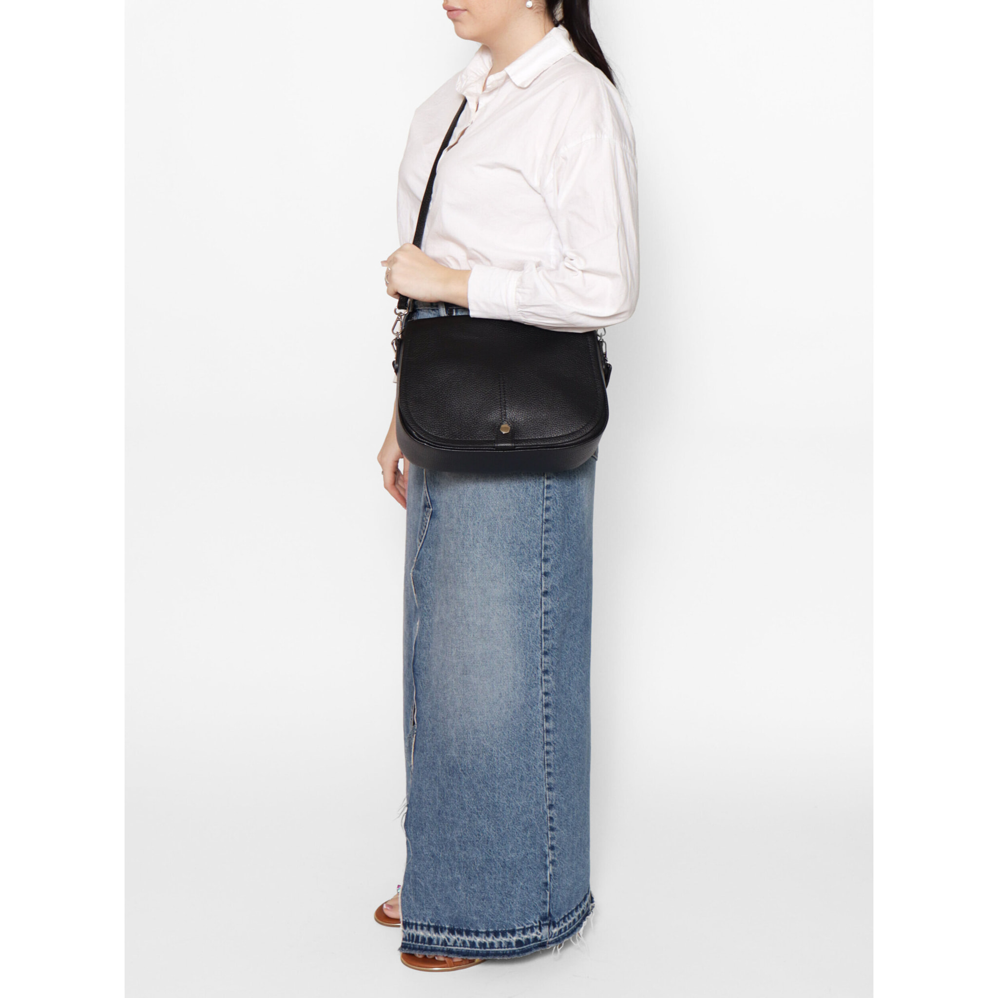 Borsa a spalla Sabina da donna In Vera pelle Made in Italy 29x20x11 cm