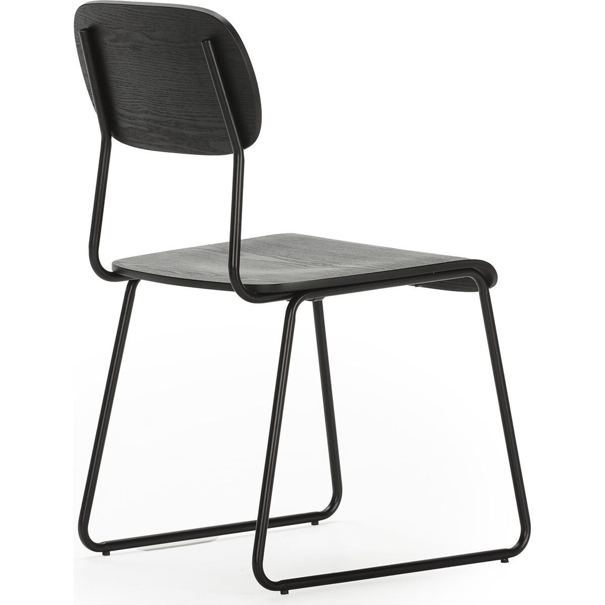 Lot de 2 tabourets de bar effet bois - EKEN