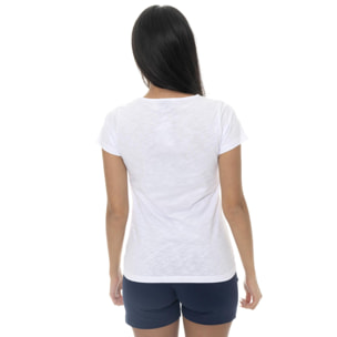 Leone Camiseta básica de mujer de manga corta