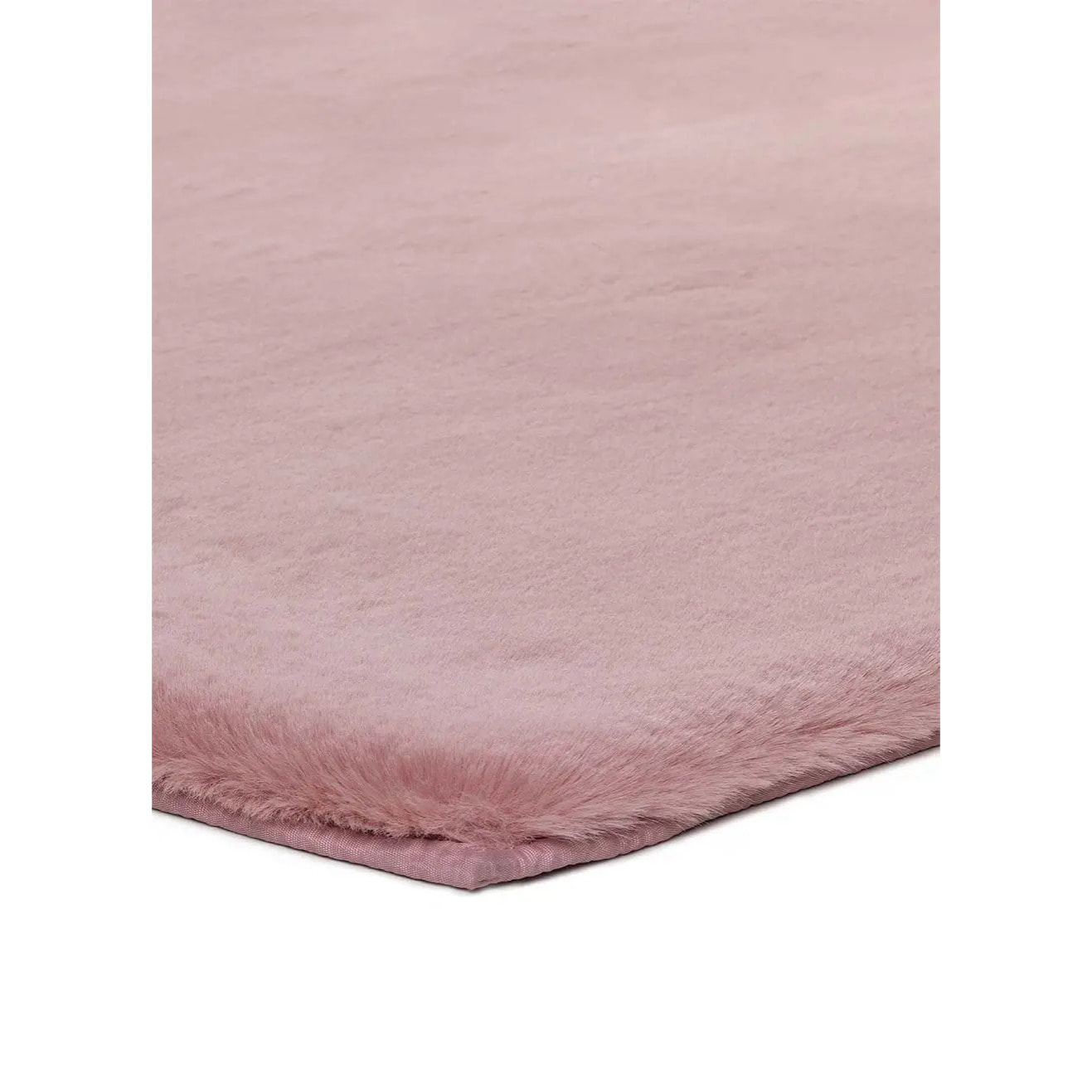 FOX Alfombra lisa lavable pelo largo en rosa, varias medidas disponibles