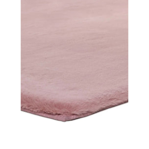 FOX Alfombra lisa lavable pelo largo en rosa, varias medidas disponibles