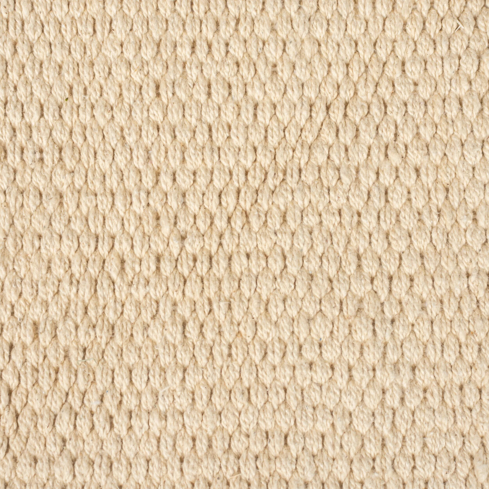 Tapis à pompon chambre enfant Beige