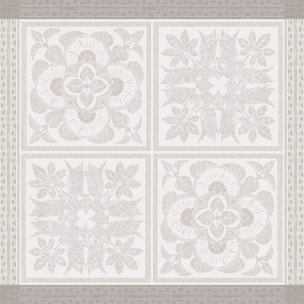 Serviette pur lin motif jacquard beige Harmonie beige