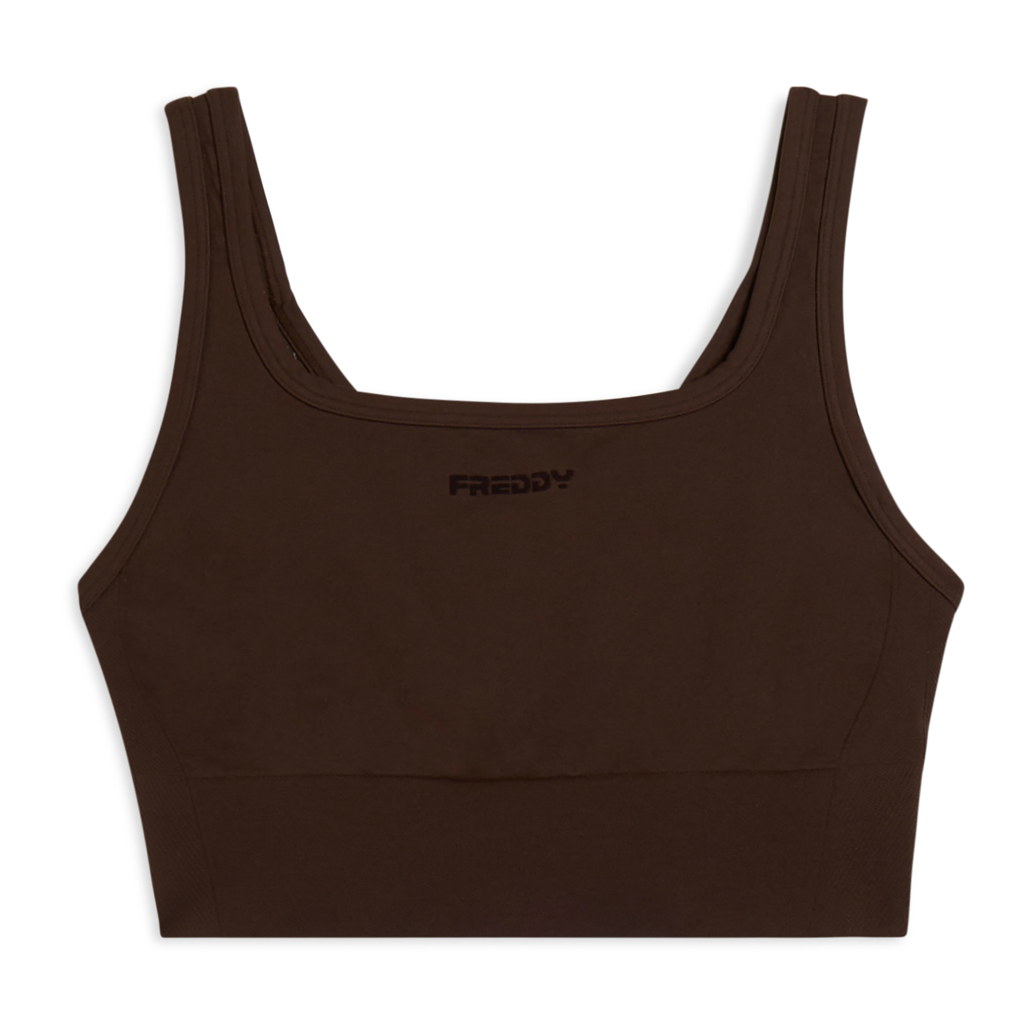 Top sportivo seamless supporto medio con inserti a costine