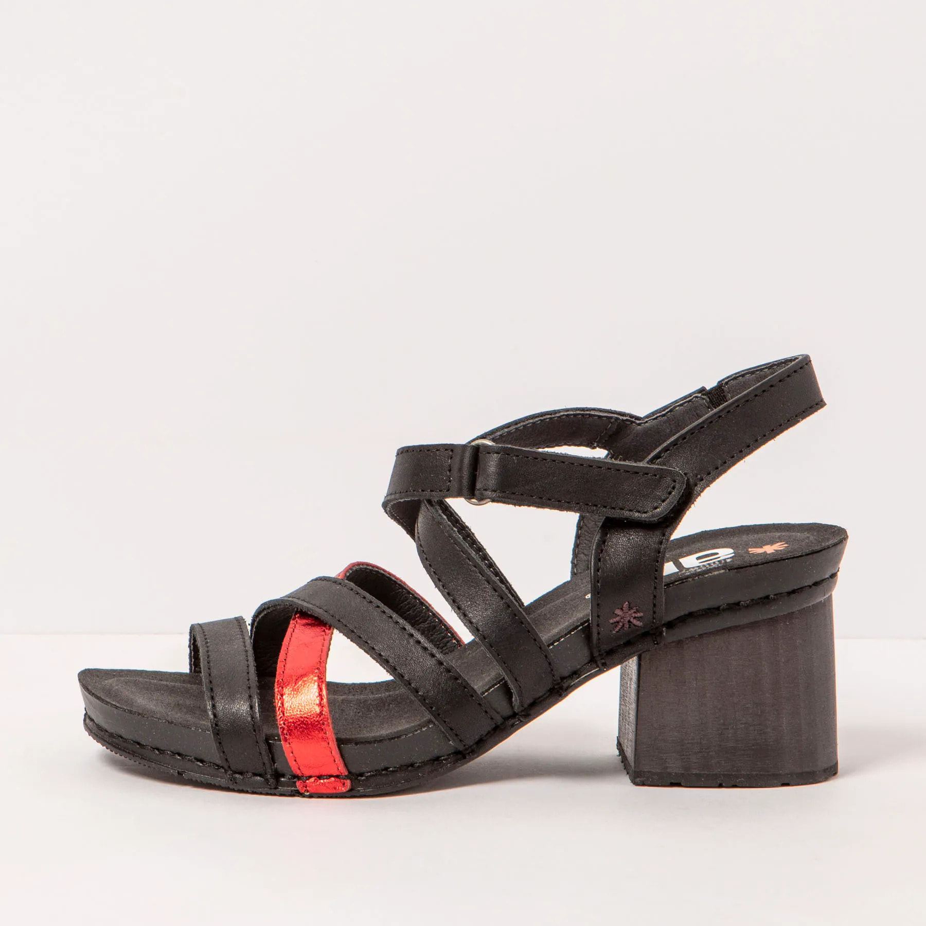 Sandalias con tacón 1877 NAPPA MULTI BLACK/ I WISH color Multi black