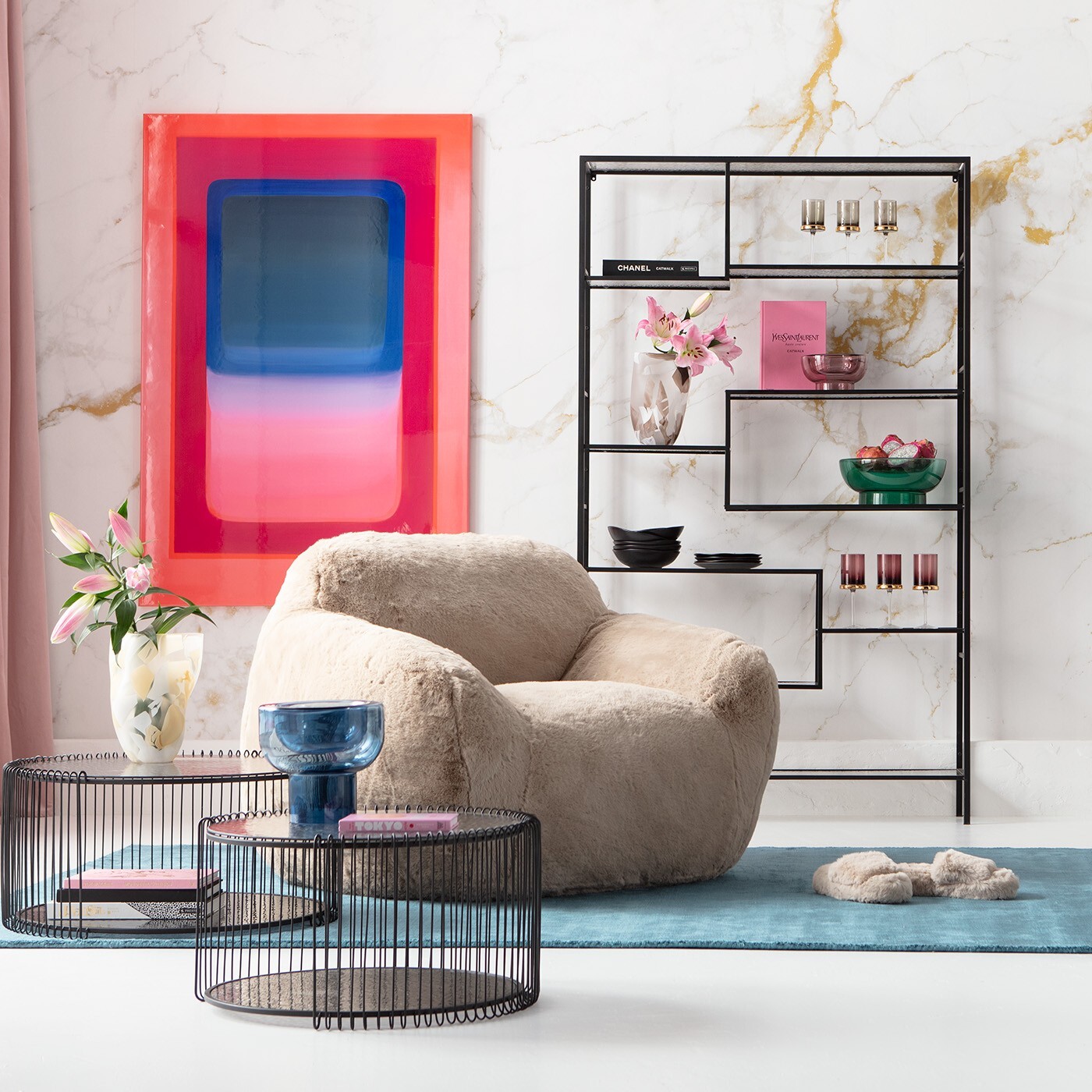 Fauteuil Mika 115cm crème Kare Design