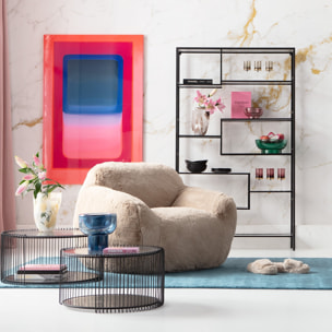 Fauteuil Mika 115cm crème Kare Design