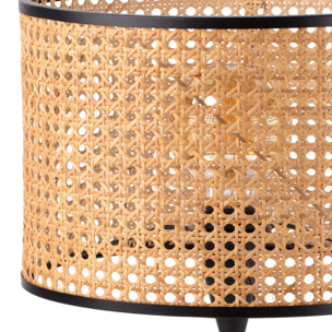 MAMBO Sobremesa negra/ratán