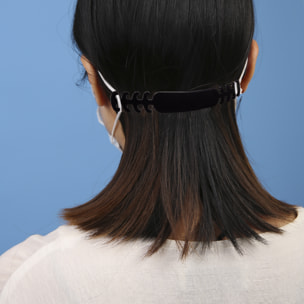 Salvaorecchie per maschere, in silicone morbido e flessibile.