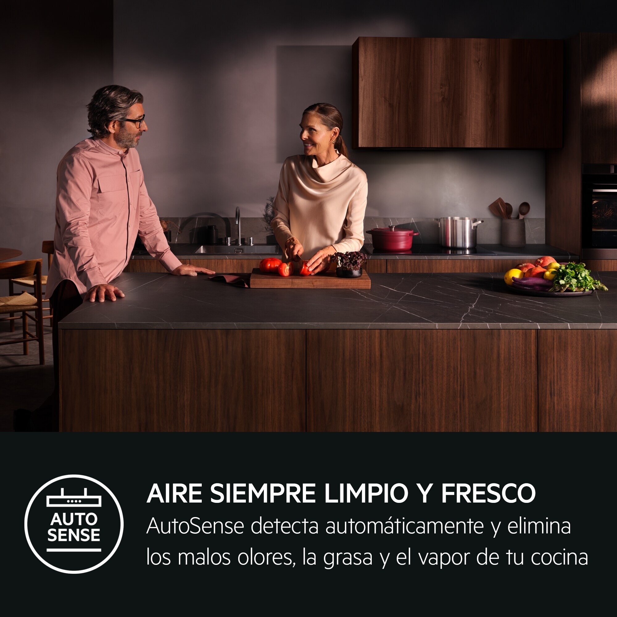 AEG Campana extractora integrada Serie 9000 AutoSense de 80 cm GDG969AL | Reacondicionado