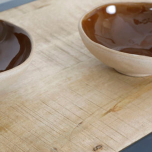 Buffet Boston -bois massif de manguier-couleur bahamas naturelles 155 x 85 x 35 cm