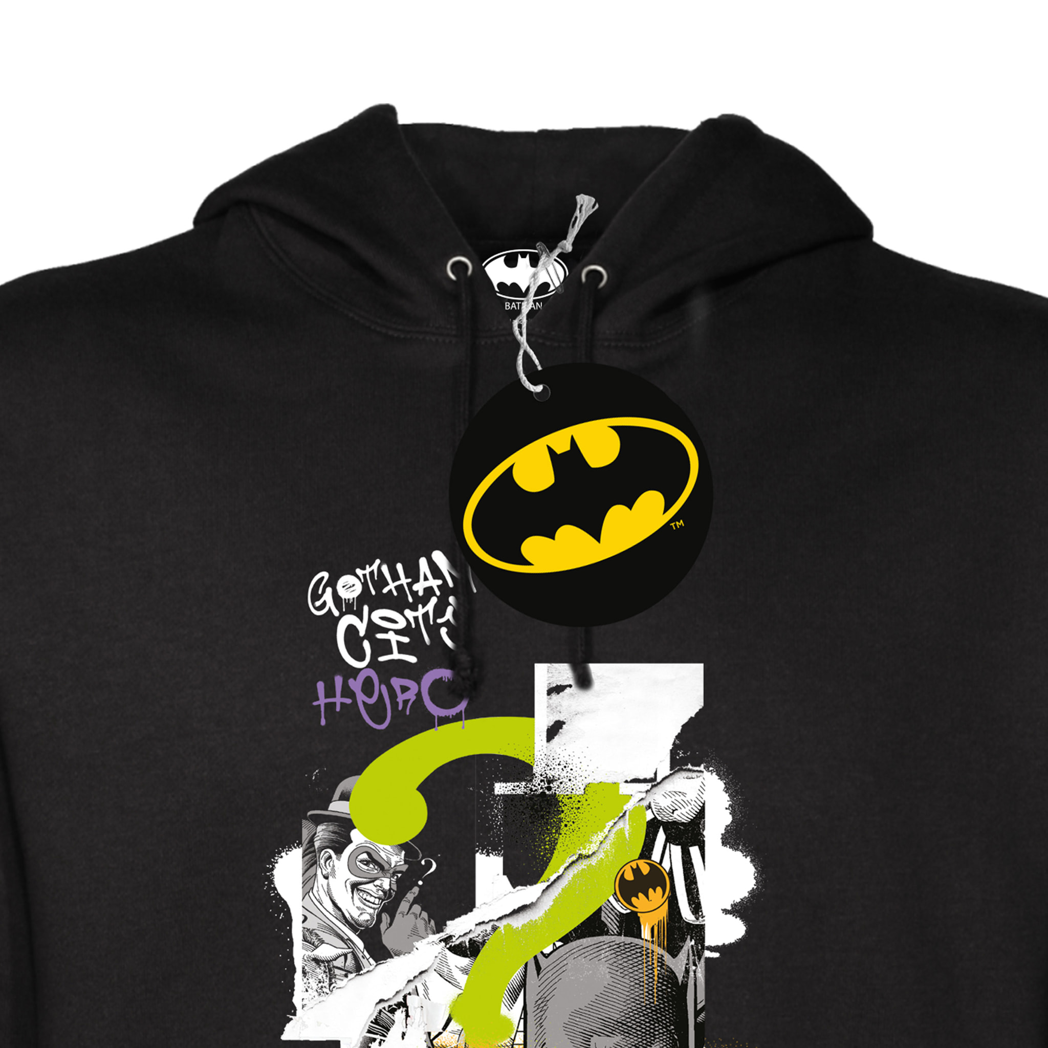 Warner Bros. Felpa Cappuccio BATMAN - Nera