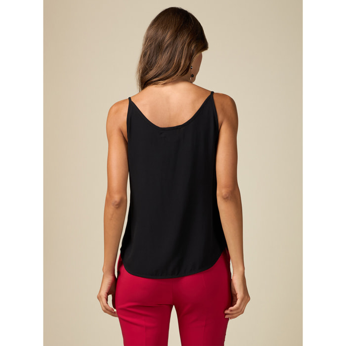 Oltre - Satin top - Negro