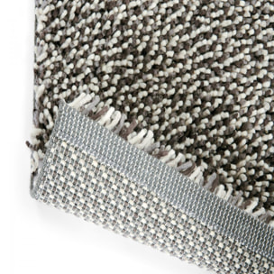 Tapis longs poils shaggy tissé en laine motif uni PIWA