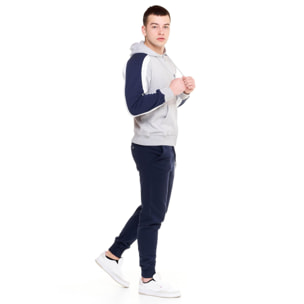 Tuta con cappuccio e zip da uomo New Sporty