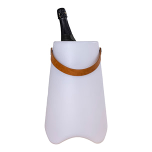 Bristol — Secchiello per vino LED ricaricabile da esterno, bianco, IP44