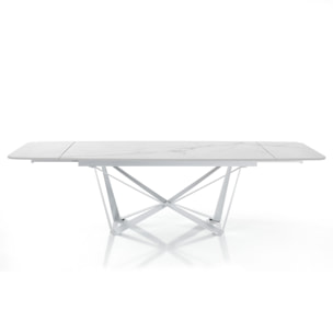 Tomasucci table extensible GRAM MATT WHITE MARBLE Multicolore