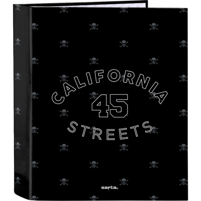 Carpeta f. 4 anillas 35mm lomo ancho safta "california"