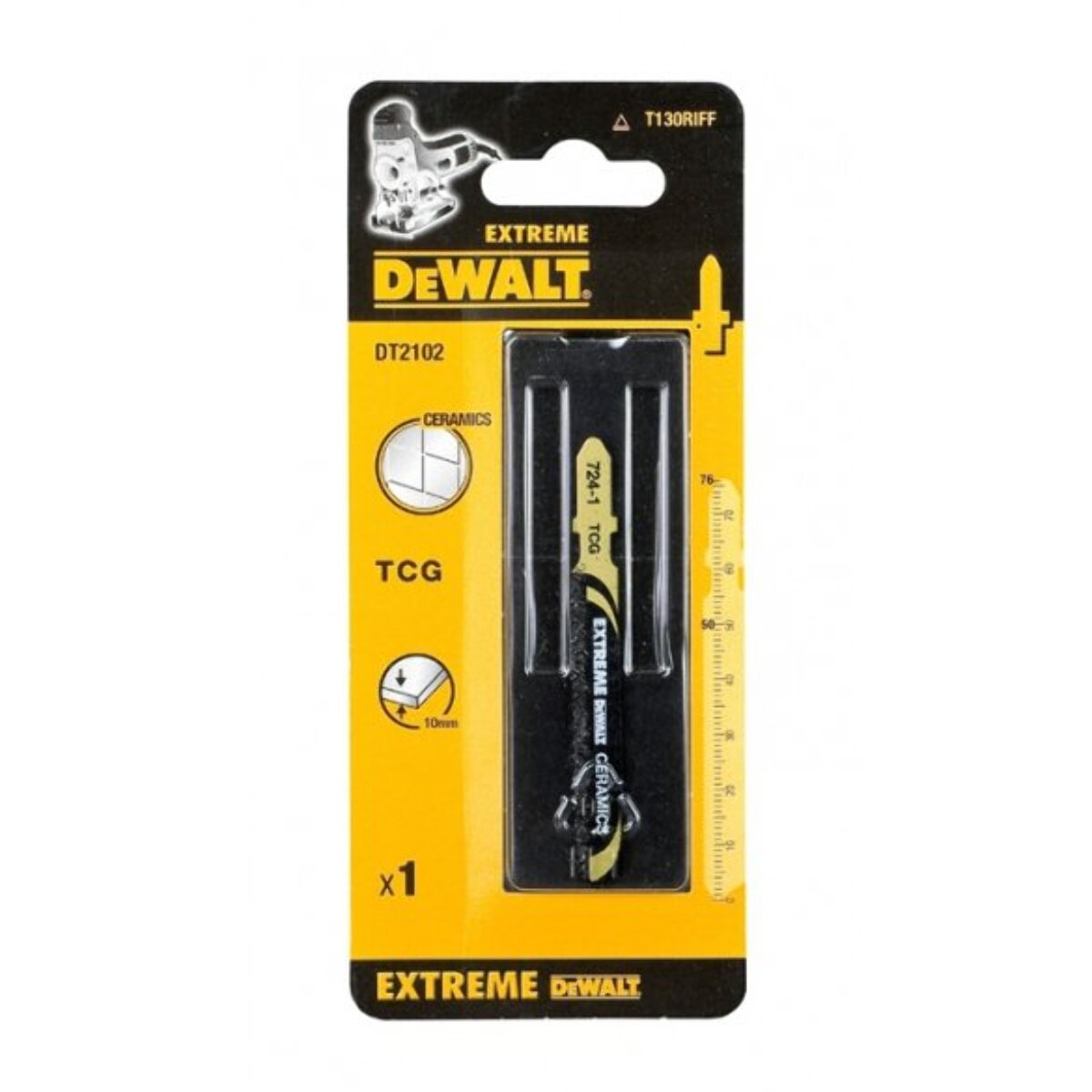 Lame de scie sauteuses DEWALT pour la coupe de carrelage, fibre de verre et du plastique - DT2102