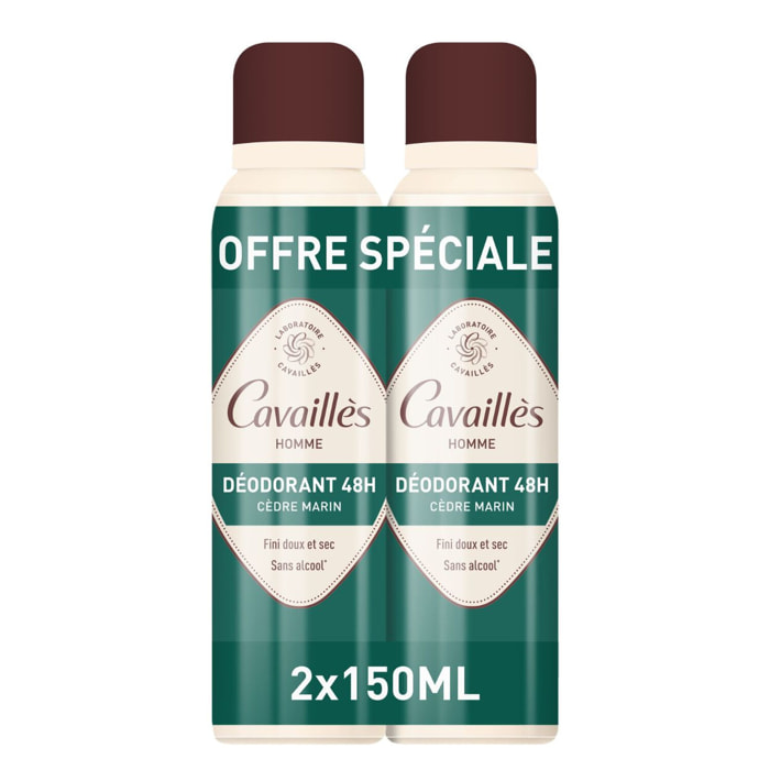 L'Homme - Déodorant Spray Fraîcheur 48h 2x 150 ml