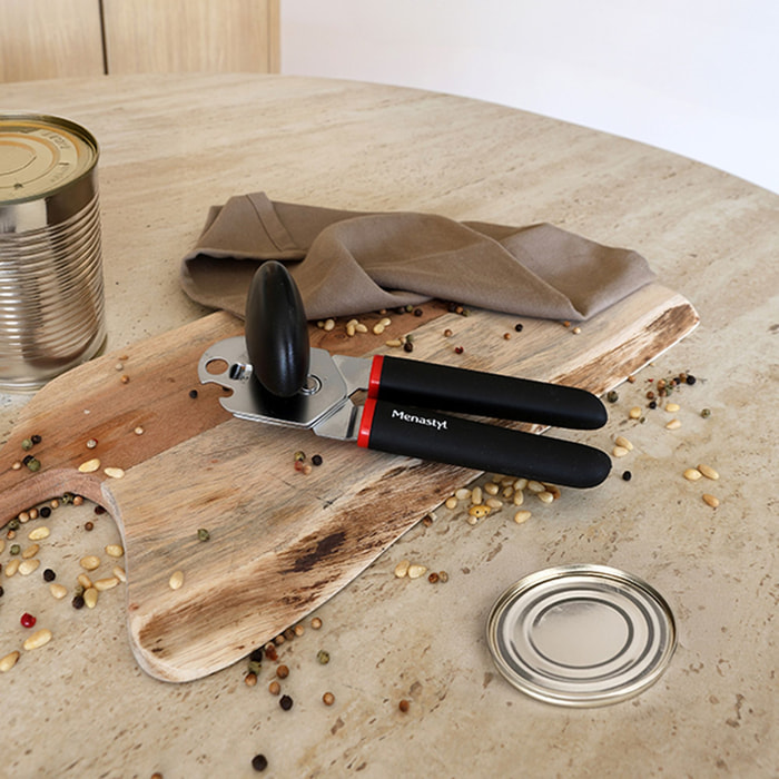 Ouvre-boîte multifonction en acier inoxydable DELUXE