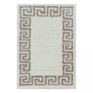 Tapis poils longs shaggy tissé motif simple BOLA