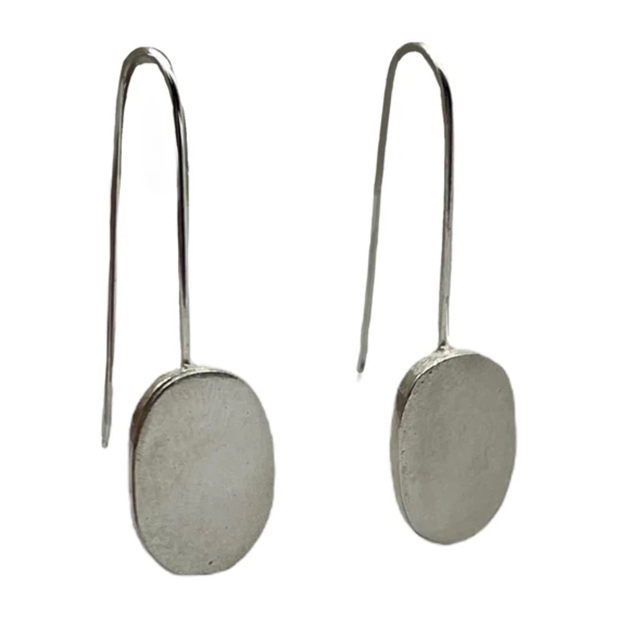 Pendiente gancho Espejo colgante en plata 10µ