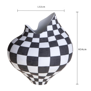 Vasi con scacchi - 32xH34x28cm - Pezzi 1 - Bianchi Dino SpA