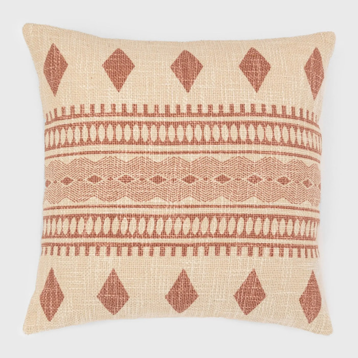 Cojín cuadrante algodón Fauno 45x45 - funda + relleno