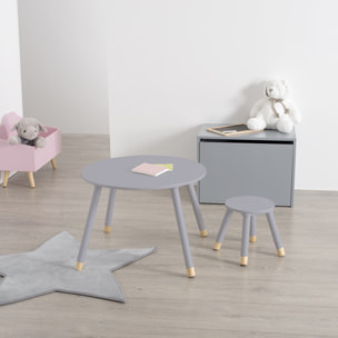Table enfant "Douceur" grise