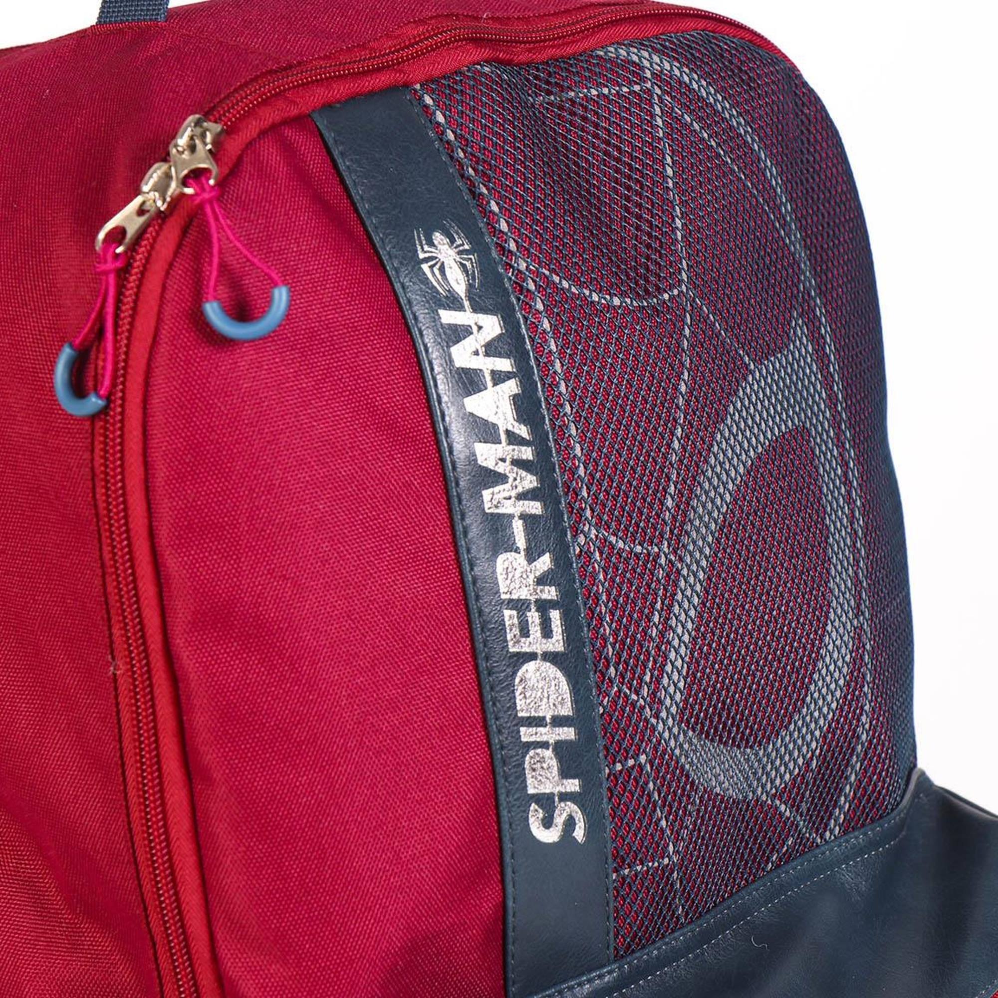 Mochila casual técnica de marvel - color rojo y azul - 29,5x45x16 cm - fabricada en poliéster - incluye bolsillo lateral y asas ajustables - estampad