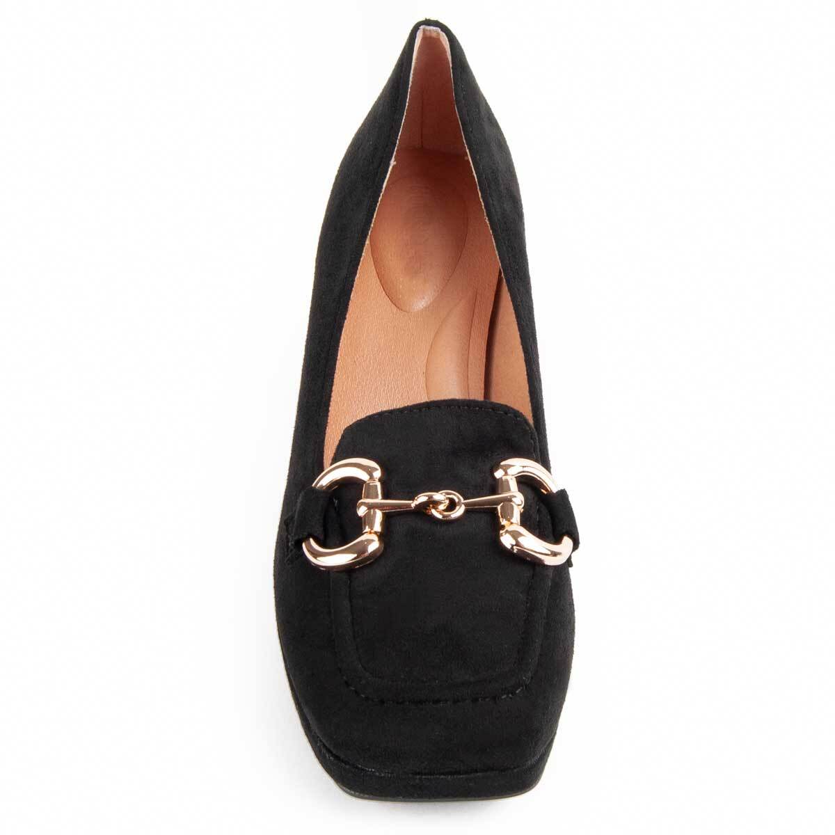 Zapato De Tacón - Negro - Altura: 7 Cm