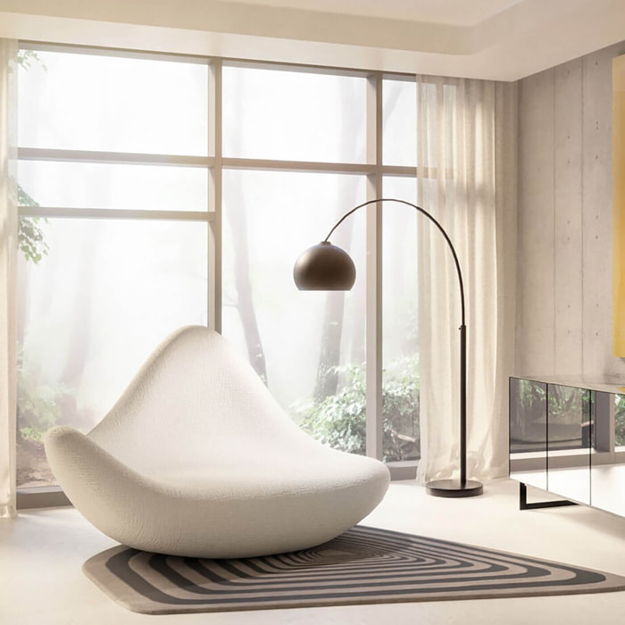 Fauteuil Glow Wave blanc Kare Design