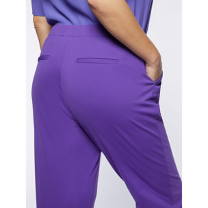 Fiorella Rubino - Pantalones de viscosa ECOVERO™ - Violeta