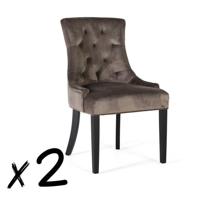 Set de 2 sillas 93x57x62cm