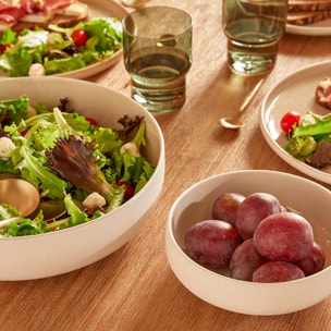 Assiette creuse Chiara beige