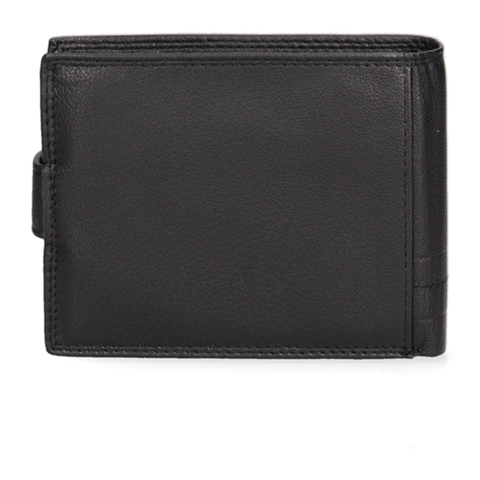 Portafoglio uomo in vera pelle - Modello False - Sfoderato - 12.0 x 9.5 x 2.0 cm
