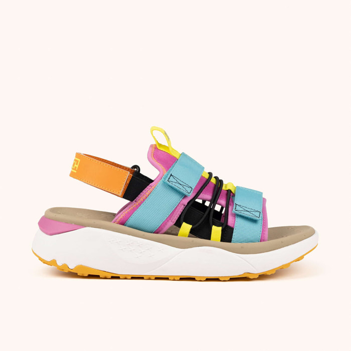 Sandalias Deportivas Multicolor con Suela de Plataforma MUNICH HAYAI 02